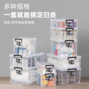 Tenma天马劳克斯透明收纳箱塑料周转衣物棉被整理箱特储物箱日本