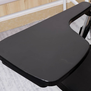 会议椅带折叠写字板会议室椅子培训椅带桌板桌椅一体式 折叠椅学生