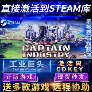 Steam正版 CDKEY国区全球区Captain Industry电脑PC中文游戏 工业巨头激活码