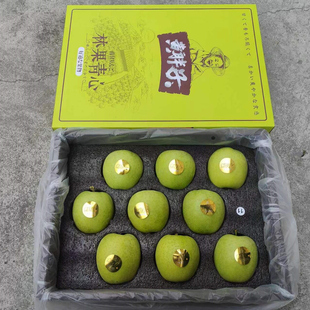 新鲜水果水蜜桃王林苹果 黄胖子林果青心雀斑苹果原箱礼盒6斤当季