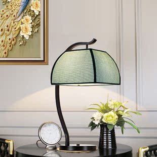 新中式 台灯简约现代大气家用客厅立式 书房卧室床头灯 灯具创意个性