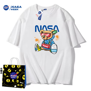 T恤 新品 2024纯棉短袖 t恤男女潮牌上衣情侣装 GAME官网联名款 NASA