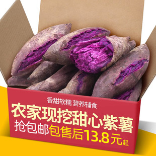 新鲜糖心紫薯5斤新鲜板栗红薯番薯地瓜蜜薯山芋烟薯蔬菜农家10