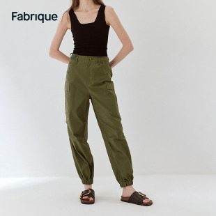 子女夏装 Fabrique 2023夏季 多口袋束脚系带工装 宽松休闲裤 新款 裤
