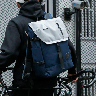 ACROSS潮牌高中生书包男大学生电脑包运动防水双肩包休闲旅行背包