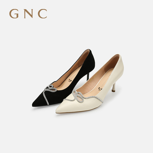 美钻气质优雅仙女鞋 商场同款 细跟法式 女新款 GNC高跟单鞋