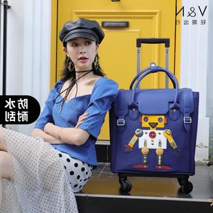 新款 日本新款 行李箱女高颜值旅行箱包男短途拉杆包小登机箱18 个性