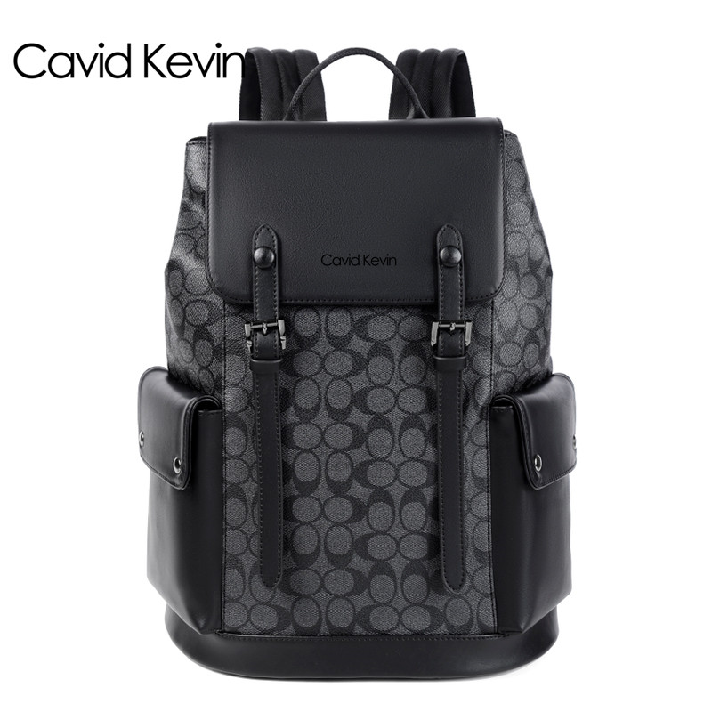 双肩包商务潮牌电脑包休闲包背包旅行包书包 Kevin欧美男士 Cavid