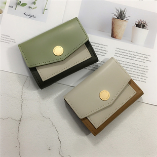 设计韩版 小巧小小款 卡包多层零钱包钱包小众可爱女士精致钱包 短款