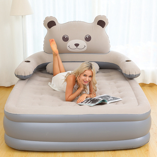 气垫床单人家用折叠床加厚加高双人懒人床打地铺打气床小熊充气床