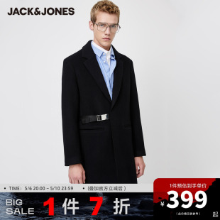 80%羊毛毛呢大衣高品质外套男 男装 JackJones杰克琼斯outlets冬季