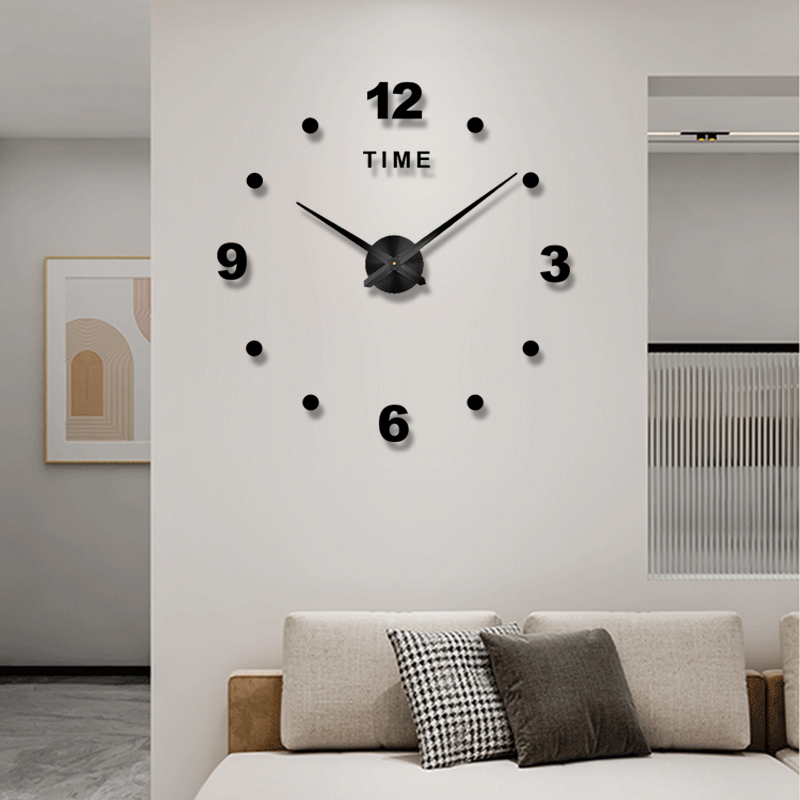 免打孔钟表挂钟客厅3D立体时尚 创意艺术墙贴简约时尚 时钟 个性
