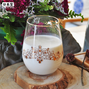 创意牛奶杯水杯早餐杯情侣杯子 日本进口佐佐木创意玻璃杯礼盒套装