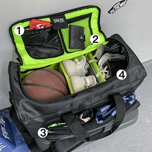 背包 收纳包手提大容量旅行包男士 运动健身包男足球篮球训练包球鞋