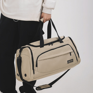 短途旅行包男手提行李袋大容量双肩背包女干湿分离运动防水健身包