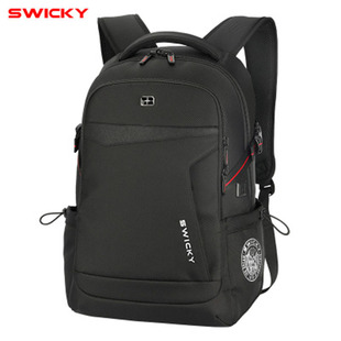 SWICKY瑞驰瑞士双肩包男背包休闲商务旅行书包高中生笔记本电脑包