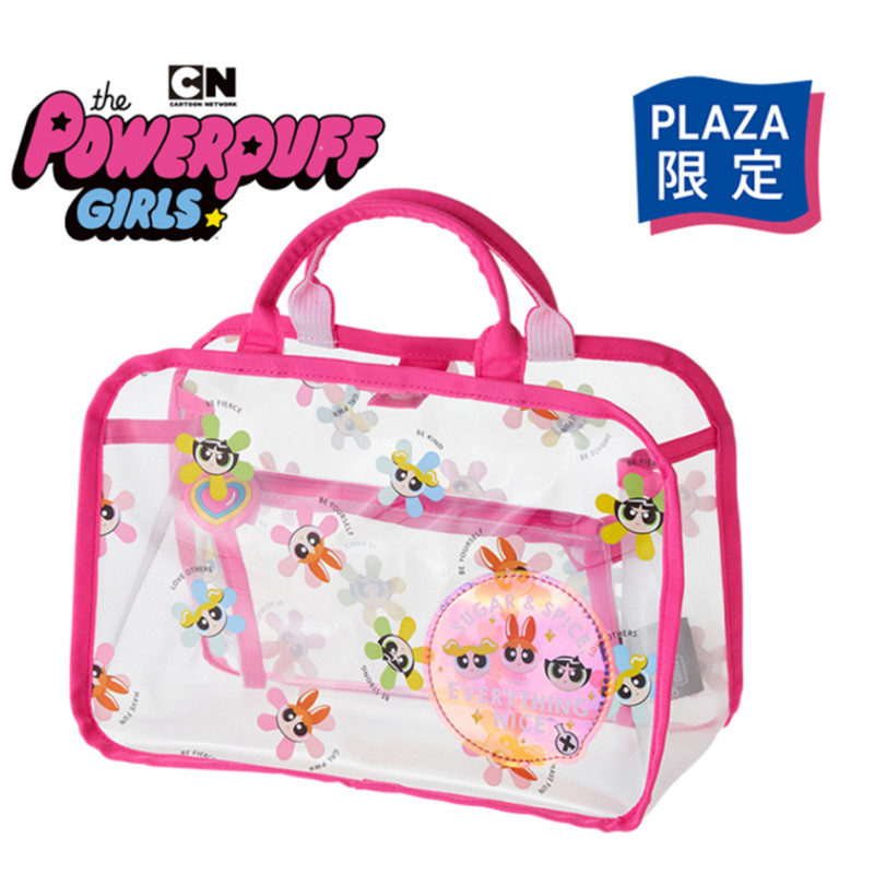 日本飞天女警卡通透明洗漱包少女心甜美化妆手提包旅行便携收纳包