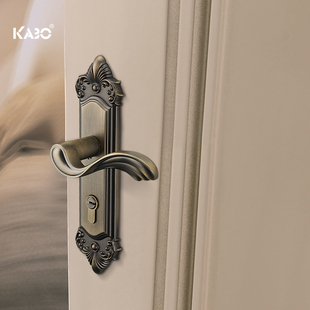 门锁室内卧室现代家用实木门锁具把手静音防盗房门锁 德国KABO欧式