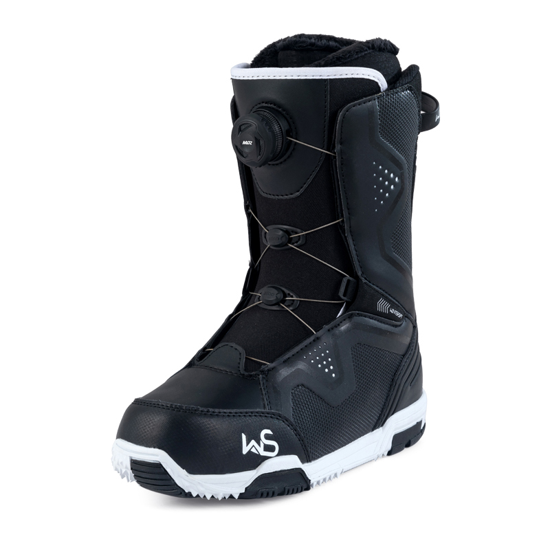 滑雪靴子防水 单板 新款 备 WS钢丝款 成人女单板男 滑雪鞋 BOA滑雪装