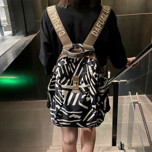 通勤牛津布女士背包休闲旅行旅游 时尚 帆布双肩包女大容量2023新款