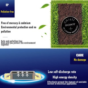 lot For sony Lithium 推荐 CR1632 Battery 10pcs Original