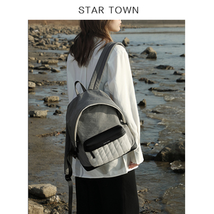 STARTOWN繁星小镇大容量书包旅行双肩包休闲轻便运动背包电脑包包