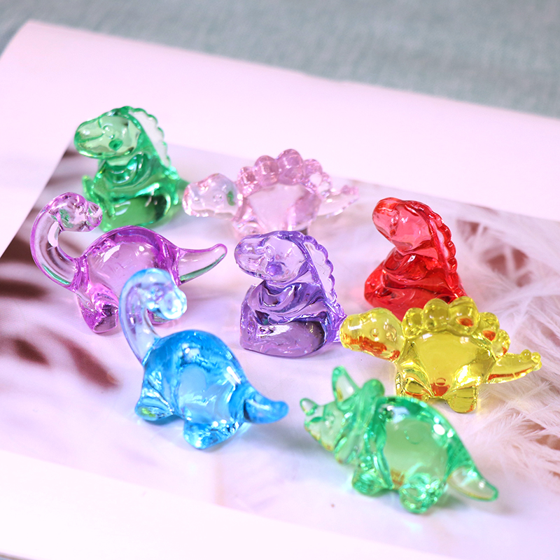 饰品儿童宝石Diy钻石水晶塑料手工奖励小动物恐龙城堡小鸭子
