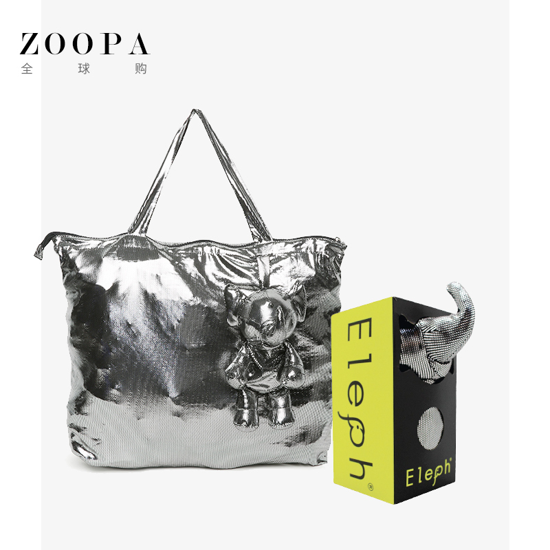 L号 ZOOPA泰国潮牌ELeph大象包超大折叠购物袋单肩小象包环保女包