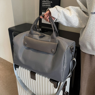 2023手提短途旅行包轻便小健身包休闲出差行李袋 大容量包包女新款