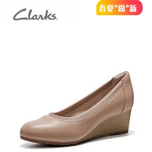 Berry 春夏新款 坡跟中跟女单鞋 Mallory 2021时装 Clarks其乐女鞋