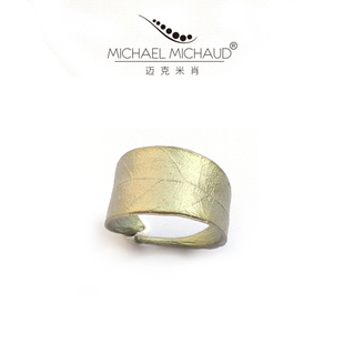 Michaud月桂单叶戒指开口指环ins冷淡风小众设计生日礼物 Michael