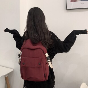 原宿ulzzang高中学生初中生背包双肩包 书包女大学生韩版 2021新款