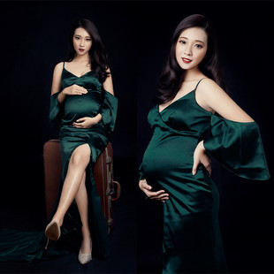 新款 唯美孕妇写真拍照妈咪摄影衣服装 影楼孕妇主题写真服装 韩版