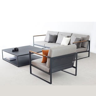北欧沙发组合单人沙发简约工业风咖啡馆卧室阳台客厅创意布艺沙i.