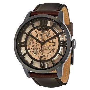Fossil 棕色皮带时尚 ME3098 商务 化石欧美手表上新ins潮潮流休闲