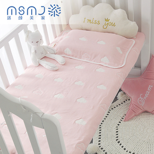 幼儿园 A类婴儿床单儿童六层纱布件宝宝纯棉加厚盖被单春夏秋冬季