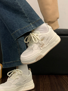 回力奶fufu小白鞋 透气运动休闲百搭网面原创设计感板鞋 新款 女夏季