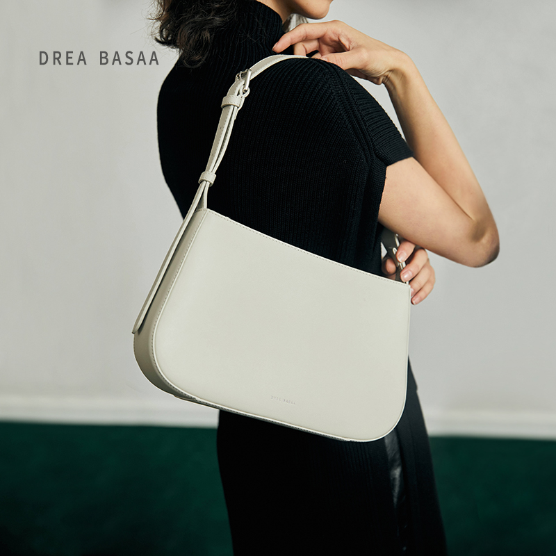 DREA BASAA意大利品牌风包包女包2024新款 单肩腋下真皮手提包 时尚