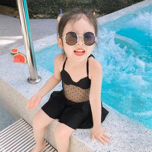 儿童比基尼2022新款 连体泳装 洋气女童泡温泉可爱宝宝泳衣 公主时尚