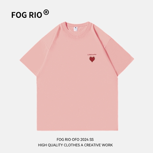 短袖 T恤男女情侣装 休闲半截袖 RIO原创设计师重磅潮牌2024新款 FOG