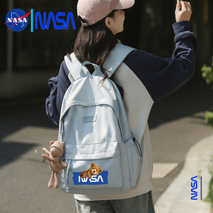 百搭大容量电脑高男 NASA联名双肩包女书包初中背包中小学S生新款