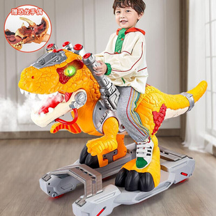 6岁生日礼物 KELEIGE玩具男孩恐龙可骑可坐人霸王龙模型玩偶仿真3