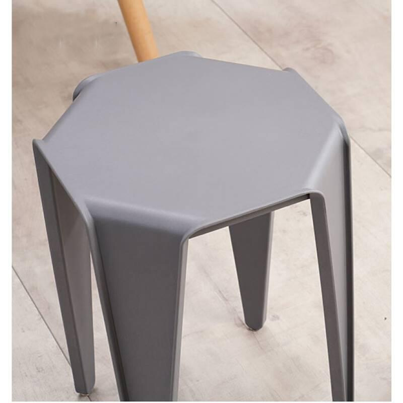 创意塑料凳子家用加厚成人餐桌凳现代简约高凳子防滑登子板凳 时尚