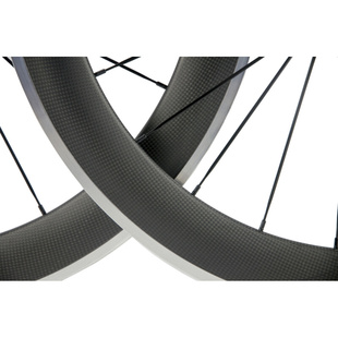 700C开口50mm自行车轮组铝刹车边 公路碳刀 铝包碳碳纤维轮组