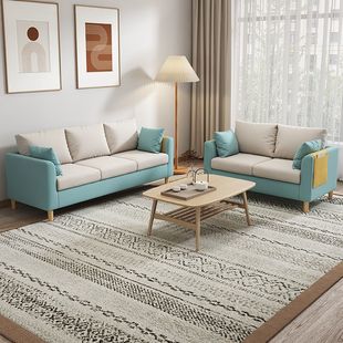 家用北欧沙发小户型简约现代双人出租房卧室客厅布艺简易双人沙发