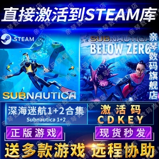 Steam正版 深海迷航1 CDKEY国区全球区美丽水世界Subnautica电脑PC中文游戏零度之下冰点之下 2激活码