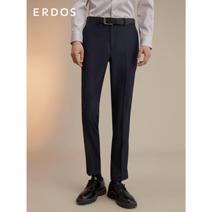 男士 ERDOS 型高级 休闲简约长裤 秋冬款 商务百搭直筒版 纯羊绒西裤