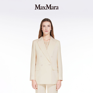 MaxMara 外套6046103906 女装 季 羊毛绉绸双排扣西装 末甄选
