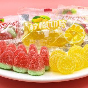 喜糖 生日礼物零食高颜值糖果新品 水果切片软糖西瓜味柠檬味小包装