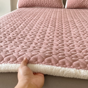 加厚保暖垫被 牛奶绒毛毯子床垫冬天偏软垫褥子家用珊瑚法兰绒冬季